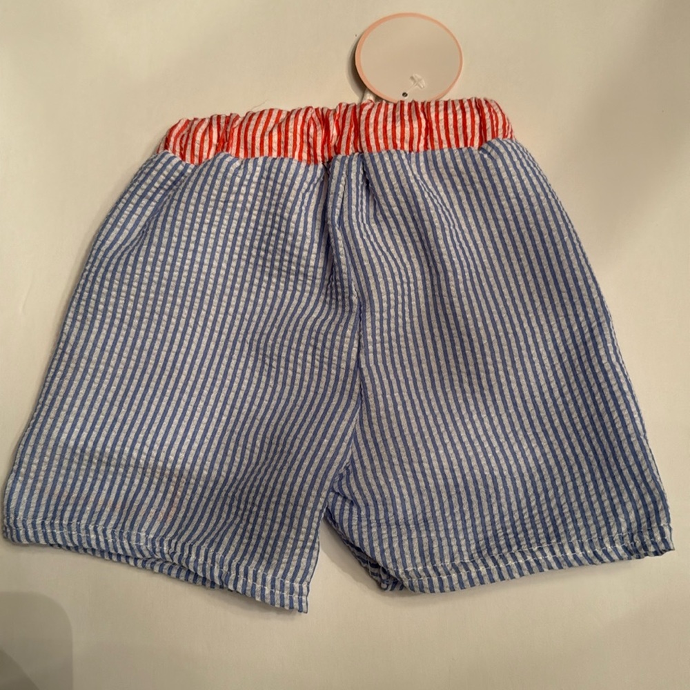 NWT Seersucker Atlanta Braves
embroidery boy swim trunks 12 months - Picture 3 of 4
